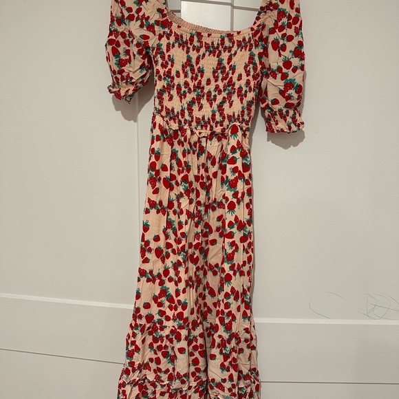 Betsey Johnson Dresses & Skirts - Betsey Johnson Red Floral Long Sleeve Dress